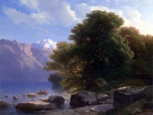 212/calame, alexandre - the lake of thun